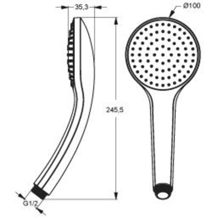 Ideal Standard Idealrain Handbrause M1