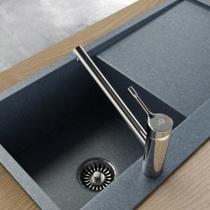 Ideal Standard CERALOOK Küchenarmatur, verlängerter Sockel