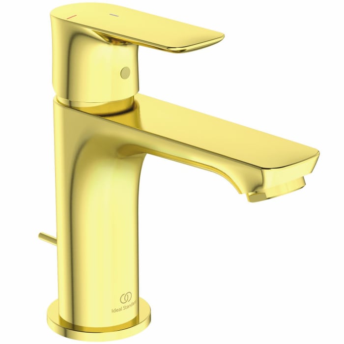 Ideal Standard Connect Air Slim Waschtischarmatur mit Ablaufgarnitur, Ausladung 12,5 cm