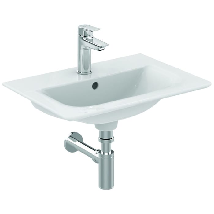 Ideal Standard Connect Air Möbelwaschtisch 54 cm, mit 1 Hahnloch, mit Überlauf