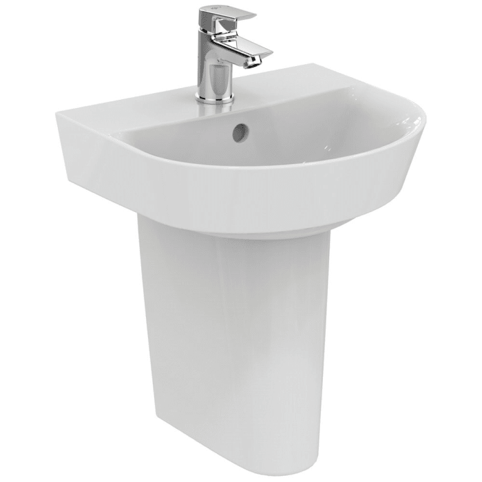 Ideal Standard Connect Air Handwaschbecken 40 cm, mit 1 Hahnloch, mit Überlauf