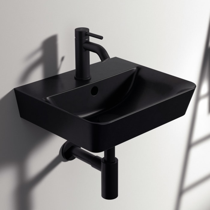 Ideal Standard Connect Air Handwaschbecken 40 cm, mit 1 Hahnloch, mit Überlauf