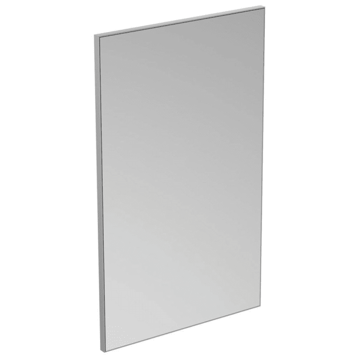 Ideal Standard Badspiegel Mirror & Light in Aluminiumoptik, 60 x 100 cm, reversibel mit Beleuchtung