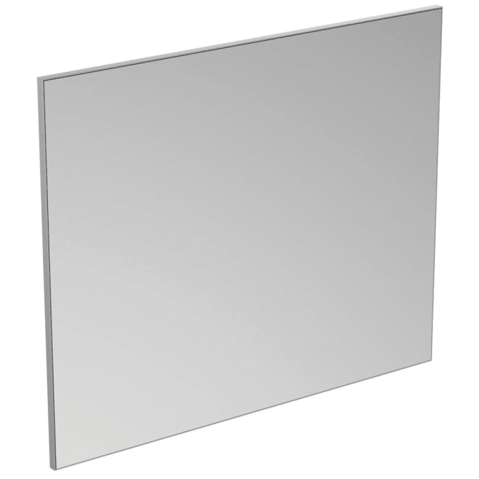Ideal Standard Badspiegel Mirror & Light mit Rahmen in Aluminiumoptik, 120 x 100 cm
