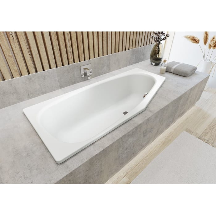 Kaldewei Mini Rechts 834 Badewanne mit Hahnlochbohrung