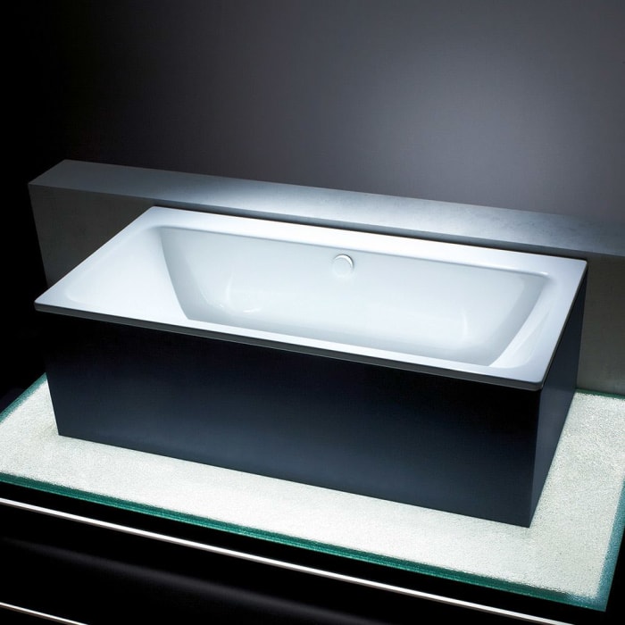 Kaldewei Asymmetric Duo 742 Badewanne 180 x 90 cm mit Perl-Effekt und Griffbohrung