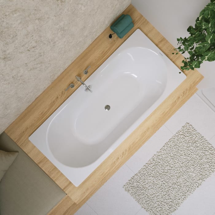Kaldewei CLASSIC DUO Mod. 107 Badewanne 170 x 75 cm, mit Grifflöcher