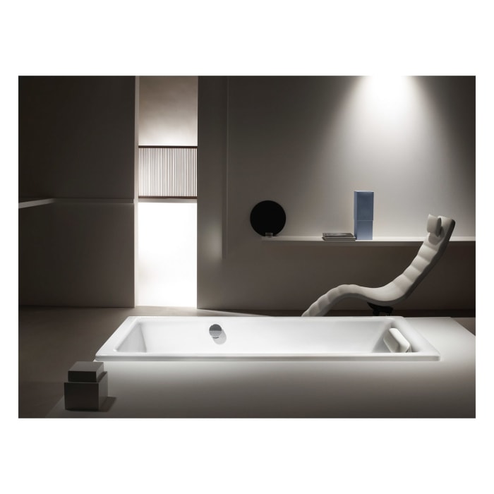 Kaldewei PURO 656 Badewanne 170 x 75 cm mit seitlichem Überlauf links und Spektrallicht