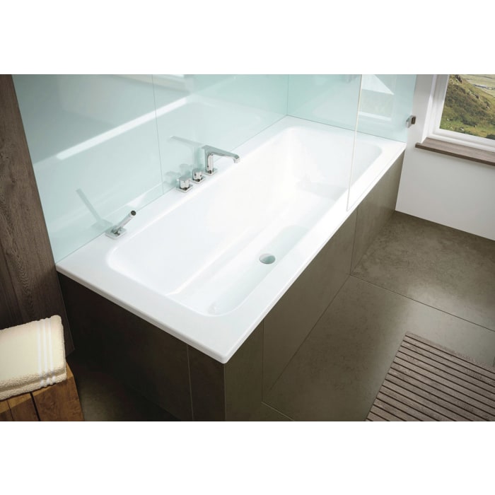 Kaldewei PURO SET WIDE LINKS Mod. 668 Badewanne 170 x 75 cm