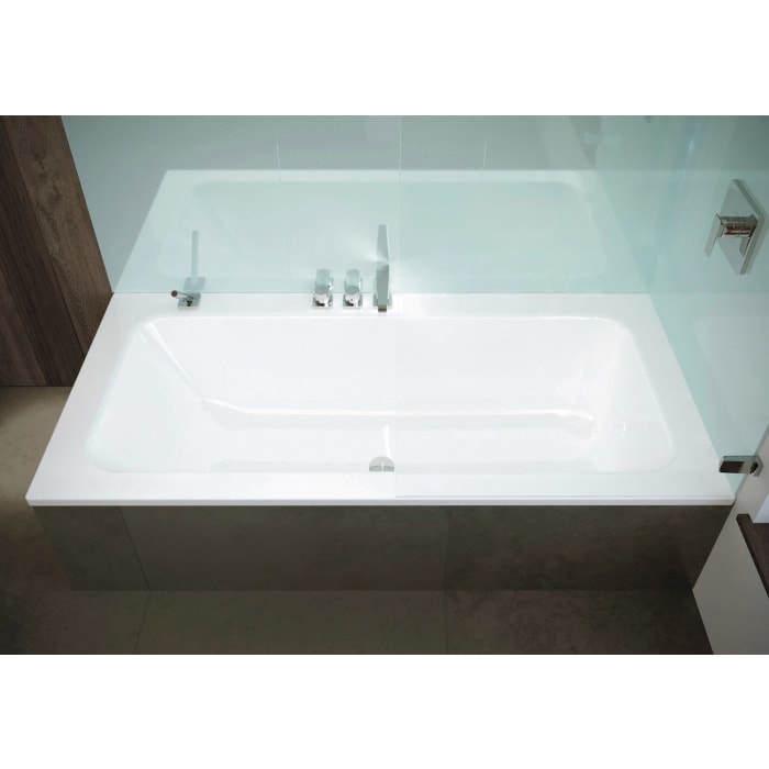 Kaldewei PURO SET WIDE LINKS Mod. 668 Badewanne 170 x 75 cm, mit Perl-Effekt