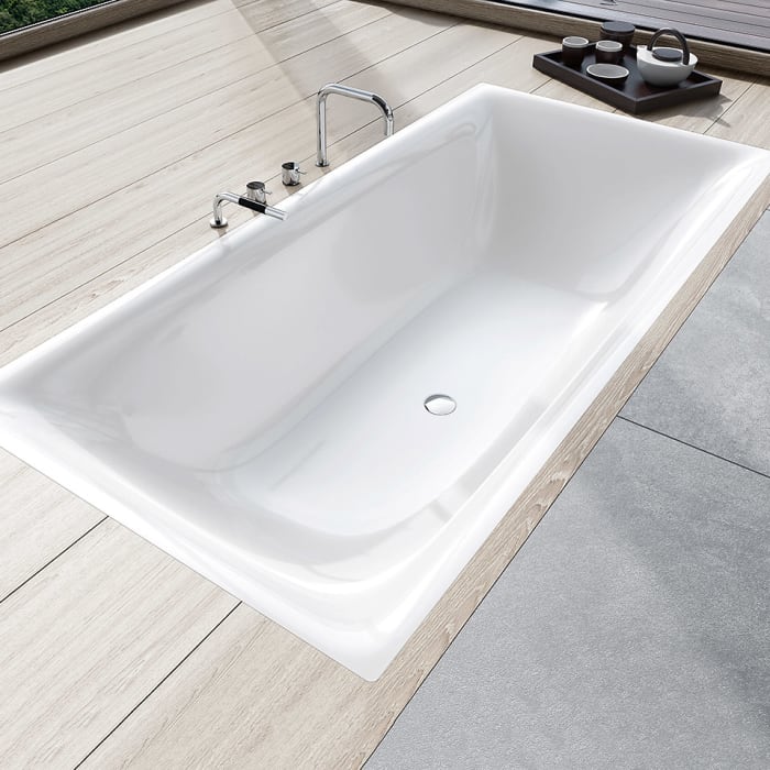 Kaldewei Silenio Rechteckbadewanne 180 x 80 cm inkl. Sound Wave Audio System