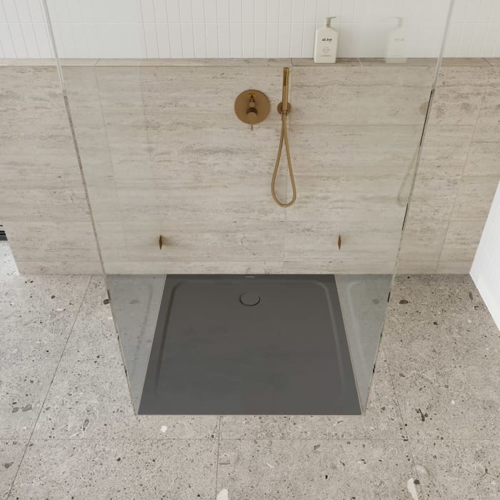 Kaldewei CAYONOPLAN 2251-5 Duschwanne 80 x 80 cm, mit Secure Plus, inkl. Wannenträger extraflach