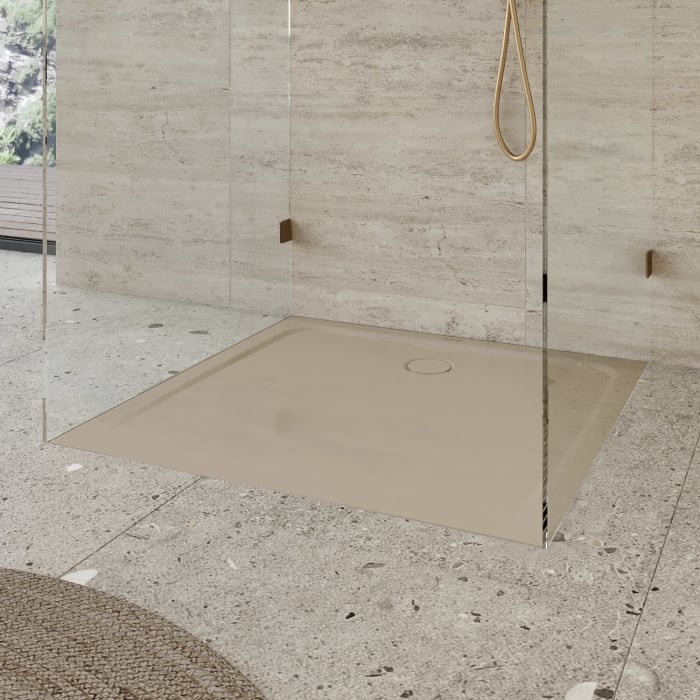 Kaldewei CAYONOPLAN 2254-5 Duschwanne 90 x 90 cm, mit Secure Plus, inkl. Wannenträger extraflach