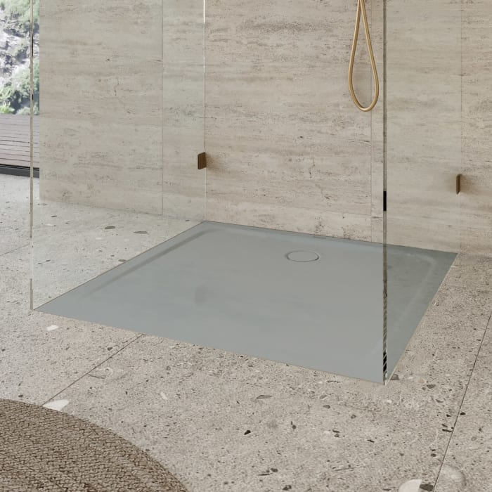 Kaldewei CAYONOPLAN 2254-5 Duschwanne 90 x 90 cm, mit Secure Plus, inkl. Wannenträger extraflach