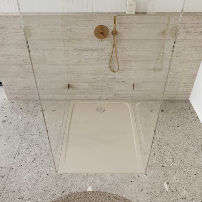 Kaldewei CAYONOPLAN 2256-5 Duschwanne 80 x 100 cm, mit Secure Plus, inkl. Wannenträger extraflach