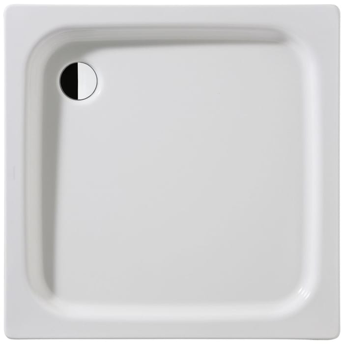 Kaldewei Duschplan 392-1 Duschwanne 100 x 100 x 6,5 cm mit Perl-Effekt