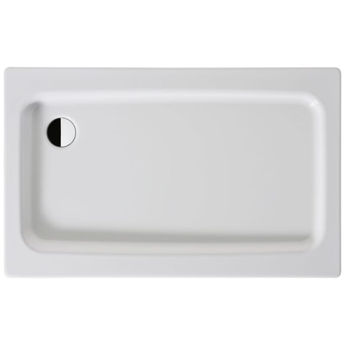 Kaldewei Duschplan 417-2 Duschwanne 75 x 120 x 6,5 cm mit Wannenträger