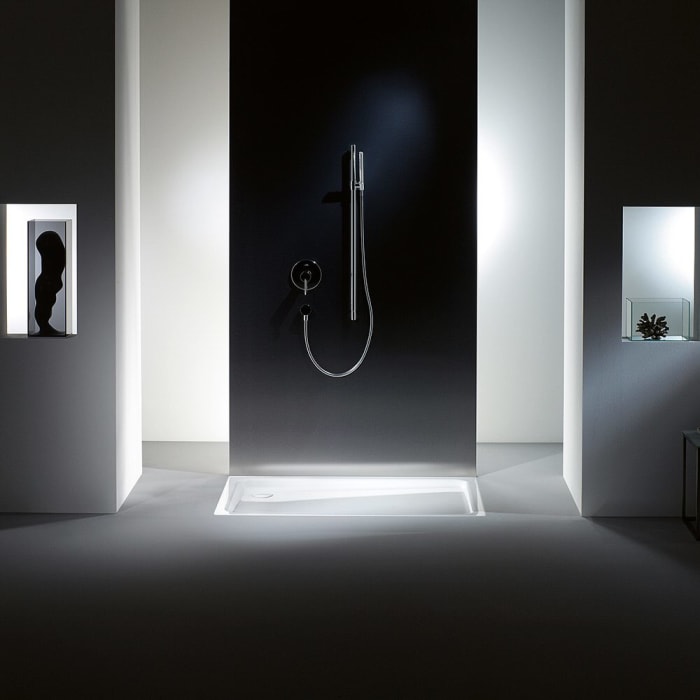 Kaldewei Duschplan 543-2 Duschwanne 75 x 90 x 6,5 cm mit Wannenträger