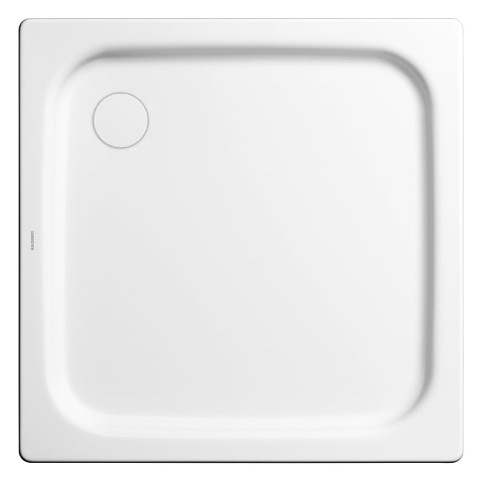 Kaldewei Duschplan 545-2 Duschwanne 90 x 90 x 6,5 cm mit Perl-Effekt und Wannenträger