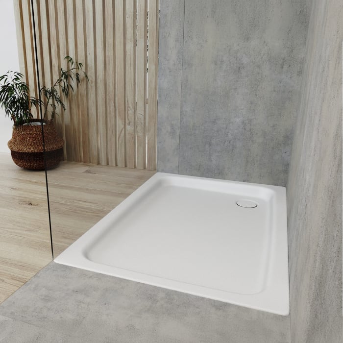 Kaldewei Duschplan 554-1 Duschwanne 75 x 80 x 6,5 cm mit Perl-Effekt