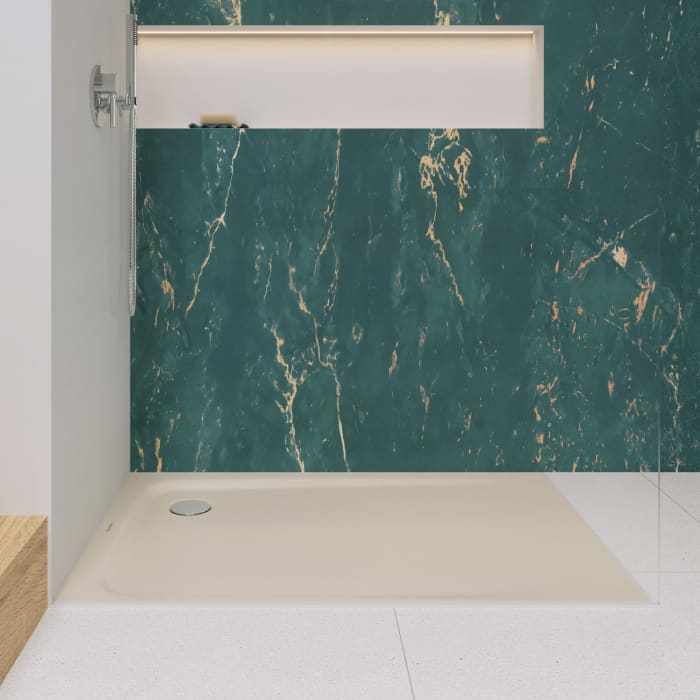 Kaldewei SUPERPLAN CLASSIC 387-2 Duschwanne 75 x 90 cm mit Secure Plus, inkl. Wannenträger