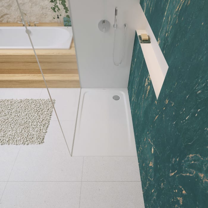 Kaldewei SUPERPLAN CLASSIC 389-1 Duschwanne 80 x 120 cm mit Secure Plus