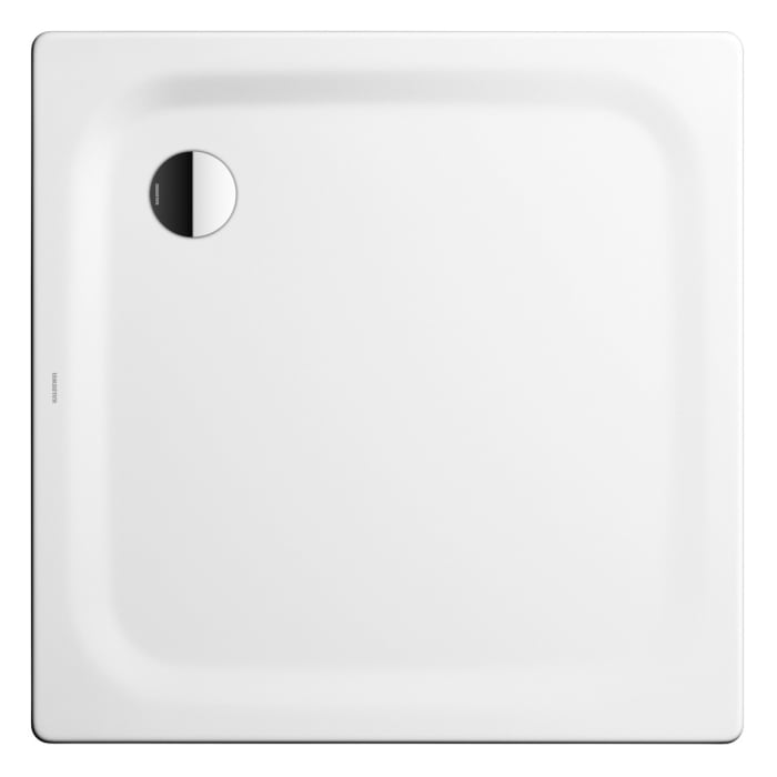 Kaldewei SUPERPLAN CLASSIC 390-5 Duschwanne 90 x 90 cm mit Invisible Grip, inkl. Wannenträger extraflach