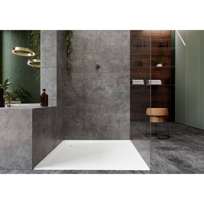 Kaldewei SUPERPLAN CLASSIC 405-5 Duschwanne 90 x 110 cm mit Secure Plus, inkl. Wannenträger extraflach