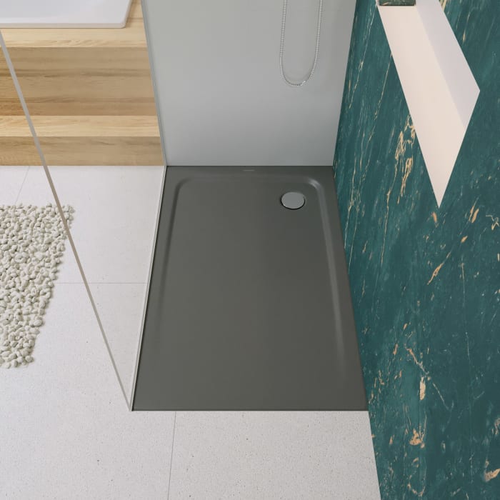 Kaldewei SUPERPLAN CLASSIC 404-2 Duschwanne 90 x 100 cm mit Secure Plus, inkl. Wannenträger