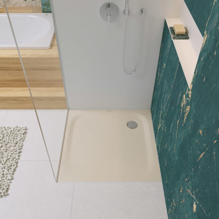 Kaldewei SUPERPLAN CLASSIC 391-2 Duschwanne 100 x 100 cm mit Secure Plus, inkl. Wannenträger