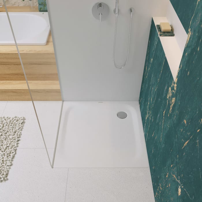 Kaldewei SUPERPLAN CLASSIC 399-2 Duschwanne 120 x 120 cm mit Secure Plus, inkl. Wannenträger