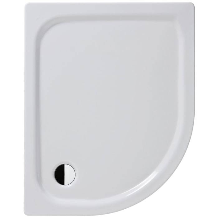 Kaldewei Zirkon 605-1 Viertelkreis-Duschwanne 100 x 80 x 3,5 cm