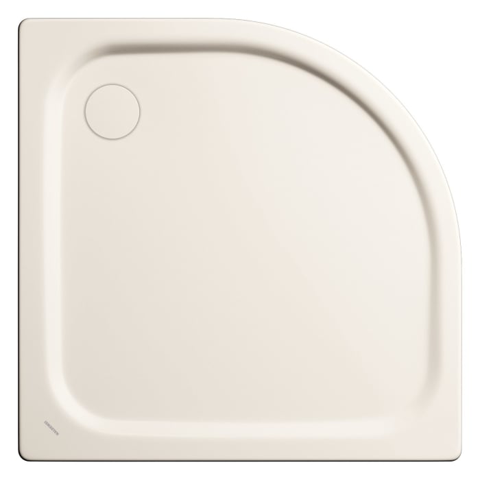 Kaldewei Zirkon 600-2 Viertelkreis-Duschwanne 80 x 80 x 3,5 cm mit Wannenträger