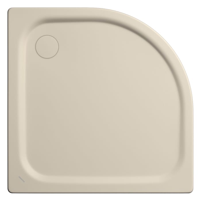 Kaldewei Zirkon 600-2 Viertelkreis-Duschwanne 80 x 80 x 3,5 cm mit Wannenträger