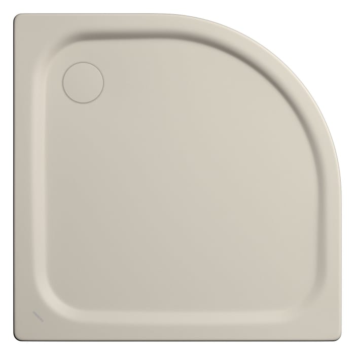 Kaldewei Zirkon 600-2 Viertelkreis-Duschwanne 80 x 80 x 3,5 cm mit Wannenträger