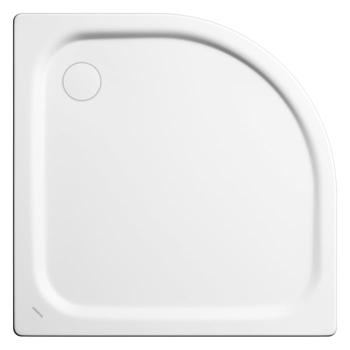 Kaldewei Zirkon 600-2 Viertelkreis-Duschwanne 80 x 80 x 3,5 cm mit Wannenträger