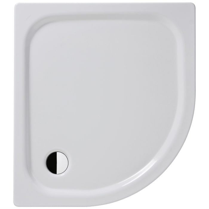 Kaldewei Zirkon 603-1 Viertelkreis-Duschwanne 90 x 80 x 3,5 cm mit Antislip