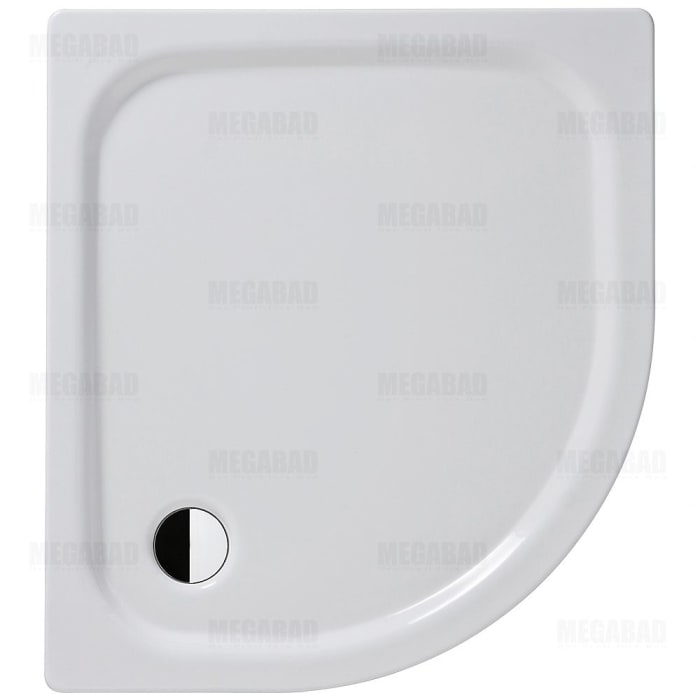 Kaldewei Zirkon 603-1 Viertelkreis-Duschwanne 90 x 80 x 3,5 cm mit Antislip