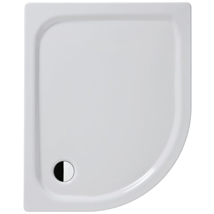 Kaldewei Zirkon 605-2 Viertelkreis-Duschwanne 100 x 80 x 3,5 cm mit Wannenträger