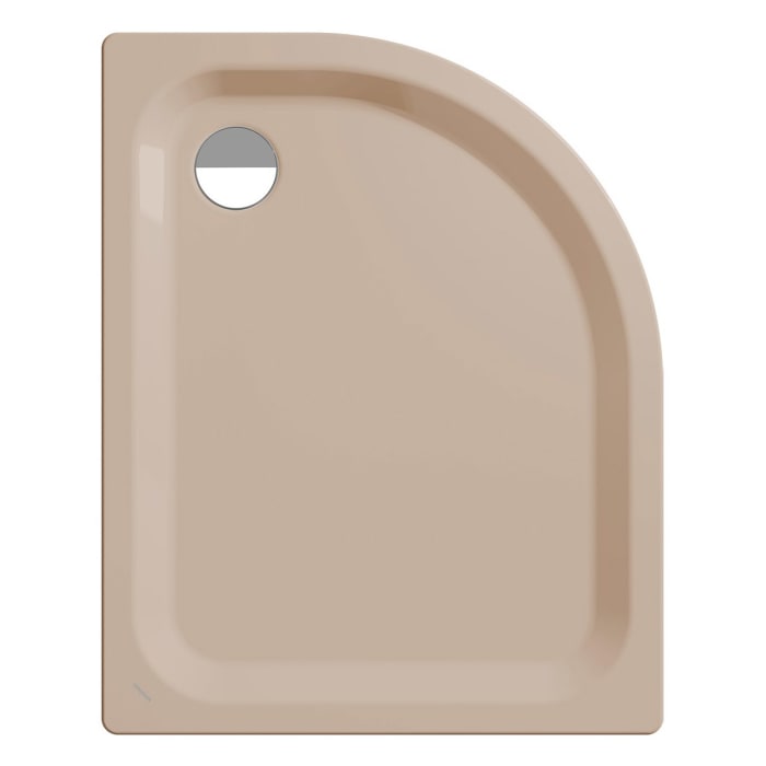 Kaldewei Zirkon 502-2 Viertelkreis-Duschwanne 75 x 90 x 3,5 cm mit Wannenträger