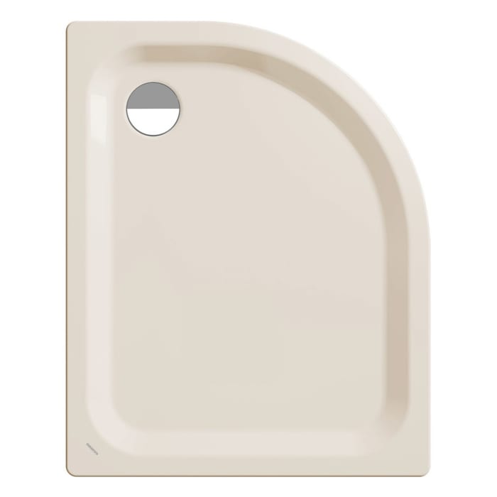 Kaldewei Zirkon 502-2 Viertelkreis-Duschwanne 75 x 90 x 3,5 cm mit Wannenträger