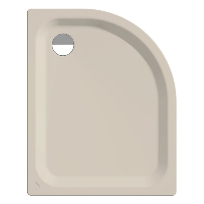 Kaldewei Zirkon 502-2 Viertelkreis-Duschwanne 75 x 90 x 3,5 cm mit Wannenträger