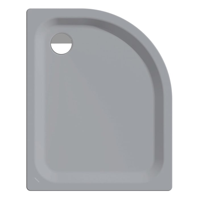 Kaldewei Zirkon 502-2 Viertelkreis-Duschwanne 75 x 90 x 3,5 cm mit Wannenträger
