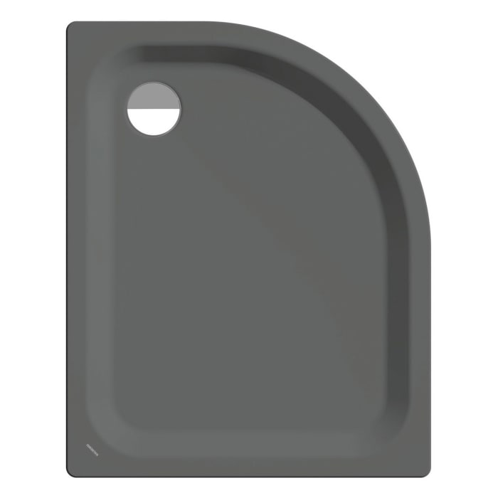 Kaldewei Zirkon 502-2 Viertelkreis-Duschwanne 75 x 90 x 3,5 cm mit Wannenträger