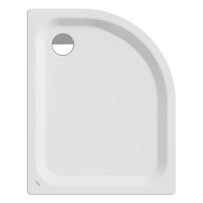 Kaldewei Zirkon 502-2 Viertelkreis-Duschwanne 75 x 90 x 3,5 cm mit Wannenträger
