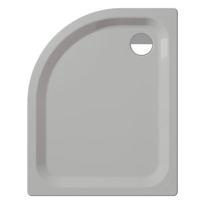 Kaldewei Zirkon 603-2 Viertelkreis-Duschwanne 90 x 80 x 3,5 cm mit Wannenträger
