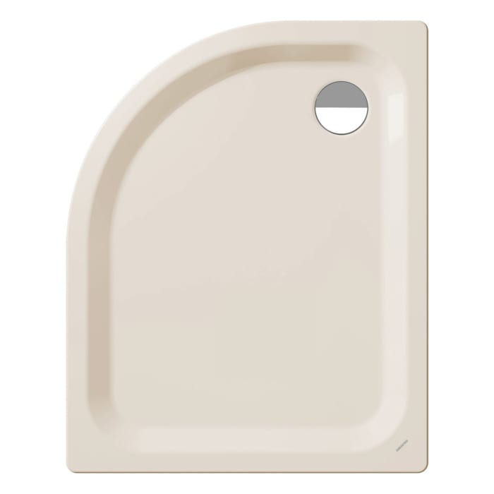 Kaldewei Zirkon 603-2 Viertelkreis-Duschwanne 90 x 80 x 3,5 cm mit Wannenträger