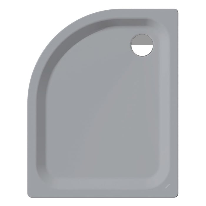 Kaldewei Zirkon 603-2 Viertelkreis-Duschwanne 90 x 80 x 3,5 cm mit Wannenträger