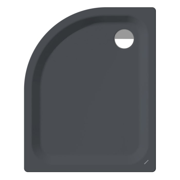 Kaldewei Zirkon 603-2 Viertelkreis-Duschwanne 90 x 80 x 3,5 cm mit Wannenträger