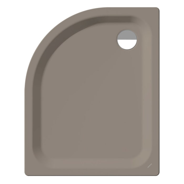 Kaldewei Zirkon 603-2 Viertelkreis-Duschwanne 90 x 80 x 3,5 cm mit Wannenträger